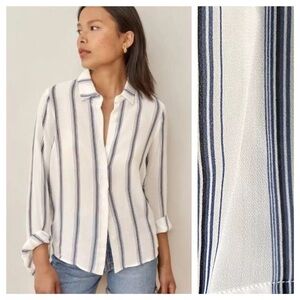 Reformation Violet Button Down